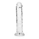 DILDO STRAIGHT REALISTIC CRYSTAL CLEAR 6 /14.5 CM TRANSPARENTE REALROCK
