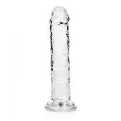 DILDO STRAIGHT REALISTIC CRYSTAL CLEAR 6 /14.5 CM TRANSPARENTE REALROCK