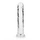DILDO STRAIGHT REALISTIC CRYSTAL CLEAR 9 /23 CM TRANSPARENTE REALROCK
