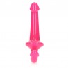 STRAP-ON SEM ARNÊS GLOW IN THE DARK 6'' / 13,5 CM ROSA REALROCK