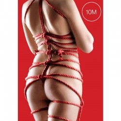 CORDA JAPANESE SOFT SILK  32.8 FT /10 M VERMELHA OUCH!