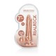 DILDO COM TESTÍCULOS TAN 7 /17 CM REALROCK