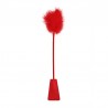 ESPANADOR DE PLUMAS COM CHIBATA VERMELHA OUCH!