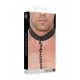COLEIRA EM NEOPRENO PRETO COM TRELA OUCH!