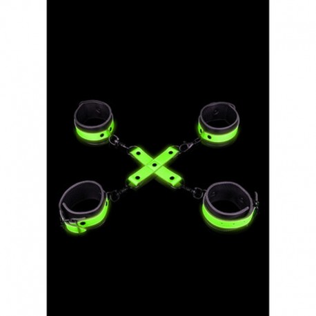 ALGEMAS PARA PULSOS E TORNOZELOS COM HOGTIE GLOW IN THE DARK OUCH!