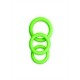 CONJUNTO DE 3 ANÉIS PARA O PÉNIS GLOW IN THE DARK OUCH!