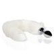 PLUG ANAL COM CAUDA DE RAPOSA LUMINOSA BRANCA OUCH!