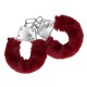 ALGEMAS COM PELÚCIA FURRY METAL VERMELHO OUCH!