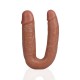 DILDO DUPLO U SHAPED DOUBLE DILDO 5 / 12,7 CM TAN REALROCK