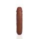 DILDO DUPLO U SHAPED DOUBLE DILDO 5 / 12,7 CM TAN REALROCK