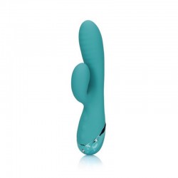 VIBRADOR COELHO INSUFLÁVEL PEACOCK BLUE LOVELINE