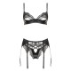 CONJUNTO DE 3 PEÇAS MARILYN PRETO BEAUTY NIGHT FASHION