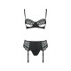 CONJUNTO DE 3 PEÇAS ASTRIDA PRETO PASSION