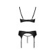CONJUNTO DE 3 PEÇAS ASTRIDA PRETO PASSION