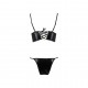 CONJUNTO DE 2 PEÇAS ASUNA PRETO EROTIC LINE PASSION