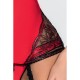 CORPETE E TANGA BRIDA VERMELHO PASSION