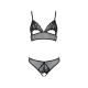 CONJUNTO DE 2 PEÇAS CHRISTA PRETO EROTIC LINE PASSION