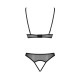CONJUNTO DE 2 PEÇAS CHRISTA PRETO EROTIC LINE PASSION