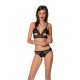 CONJUNTO DE 2 PEÇAS CHRISTA PRETO EROTIC LINE PASSION