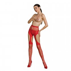 COLLANTS COM EFEITO LIGAS S005 VERMELHAS ECO COLLECTION PASSION