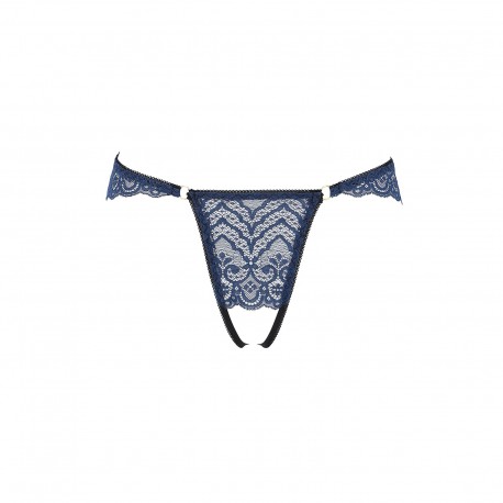 TANGA COM ABERTURA LYRIA AZUL PASSION