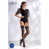 MEIAS DE LIGAS ST017 PRETAS GOLD COLLECTION PASSION