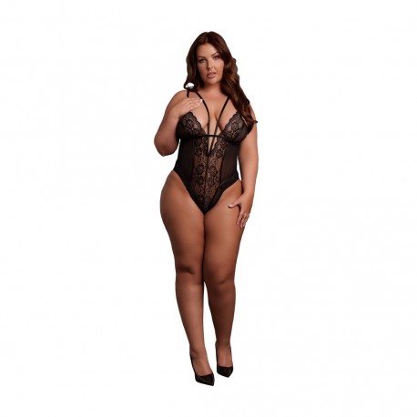 BODY WIRELESS LACE PRETO TAMANHO QUEEN LE DÉSIR