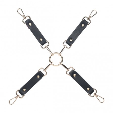 CONEXÃO HOGTIE MILAN COLLECTION PRETO/VERMELHO OUCH!