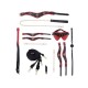 KIT COM BOLSA MILAN COLLECTION PRETO/VERMELHO OUCH!