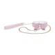 COLEIRA COM TRELA PARIS COLLECTION ROSA OUCH!