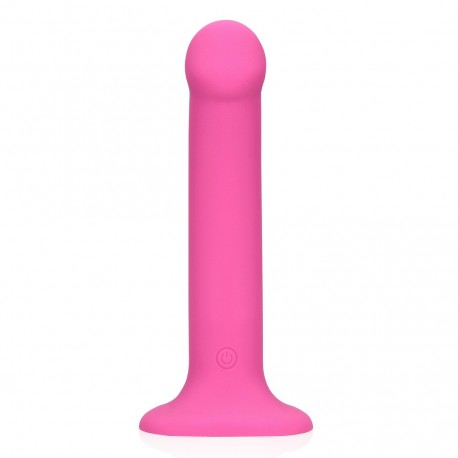VIBRADOR NON-PHALLIC VIBRATING DILDO MÉDIO POWERFUL PINK LOVELINE