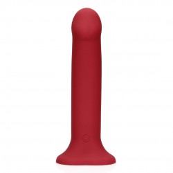 VIBRADOR NON-PHALLIC VIBRATING DILDO GRANDE RASPBERRY RED LOVELINE