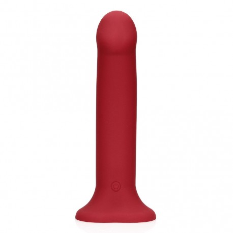VIBRADOR NON-PHALLIC VIBRATING DILDO GRANDE RASPBERRY RED LOVELINE