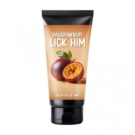 LUBRIFICANTE BEIJÁVEL COM SABOR A MARACUJÁ LICK HIM 1.7 FL OZ 50 ML PHARMQUESTS 