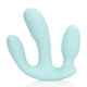 VIBRADOR 3-1 DE SILICONE LIQUIDO BREEZY BLUE LOVELINE