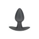 PLUG ANAL SMOOTH SILICONE SMALL 2.6 /6,5 CM GUN METAL OUCH!