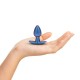 PLUG ANAL SMOOTH SILICONE SMALL 2.6 /6,5 CM METALLIC BLUE OUCH!