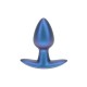 PLUG ANAL SMOOTH SILICONE SMALL 2.6 /6,5 CM METALLIC BLUE OUCH!