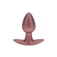 PLUG ANAL SMOOTH SILICONE SMALL 2.6 /6,5 CM ROSE GOLD OUCH!