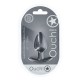 PLUG ANAL SMOOTH SILICONE MEDIUM 3,1 /7,9 CM GUN METAL OUCH!