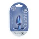 PLUG ANAL SMOOTH SILICONE MEDIUM 3,1 /7,9 CM METALLIC BLUE OUCH!