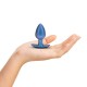 PLUG ANAL SMOOTH SILICONE MEDIUM 3,1 /7,9 CM METALLIC BLUE OUCH!