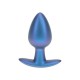 PLUG ANAL SMOOTH SILICONE MEDIUM 3,1 /7,9 CM METALLIC BLUE OUCH!