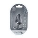 PLUG ANAL SMOOTH SILICONE LARGE 3,5 /8,9 CM GUN METAL OUCH!