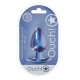 PLUG ANAL SMOOTH SILICONE LARGE 3,5 /8,9 CM METALLIC BLUE OUCH!