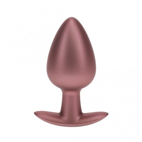 PLUG ANAL SMOOTH SILICONE LARGE 3,5 /8,9 CM ROSE GOLD OUCH!