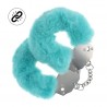 ALGEMAS COM PELÚCIA HEAVY-DUTY FLUFFY AZUL OUCH!