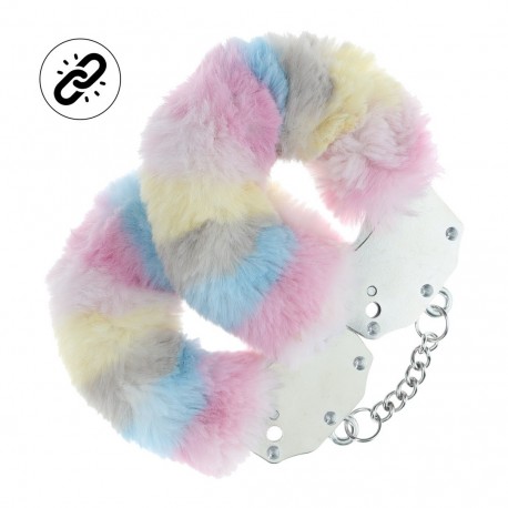 ALGEMAS COM PELÚCIA HEAVY-DUTY FLUFFY MULTICOLOR 2 OUCH!