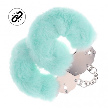 ALGEMAS COM PELÚCIA HEAVY-DUTY FLUFFY POWDER GREEN OUCH!