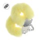 ALGEMAS COM PELÚCIA HEAVY-DUTY FLUFFY AMARELO OUCH!